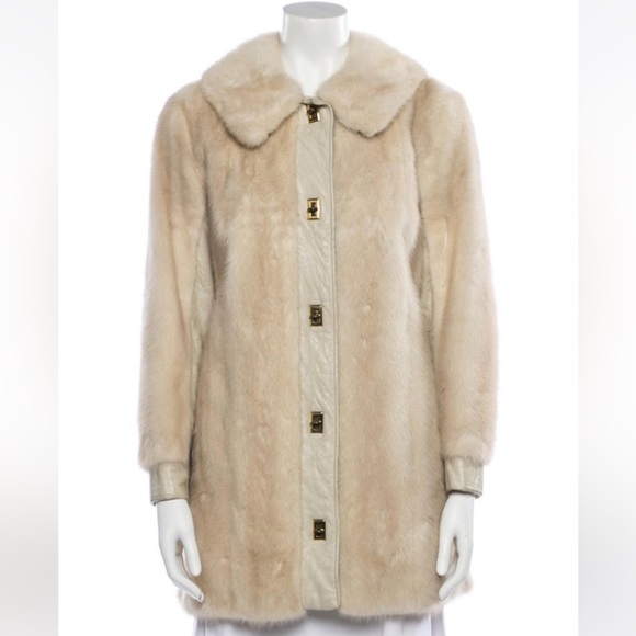 ✨VTG✨I. Magnin Mink/Lambskin Combo Coat, Size M - Picture 2 of 15